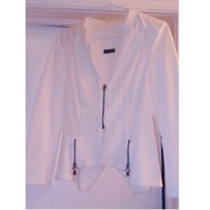 Jane & John white summer jacket. To wear casual or more dressy. Size small.